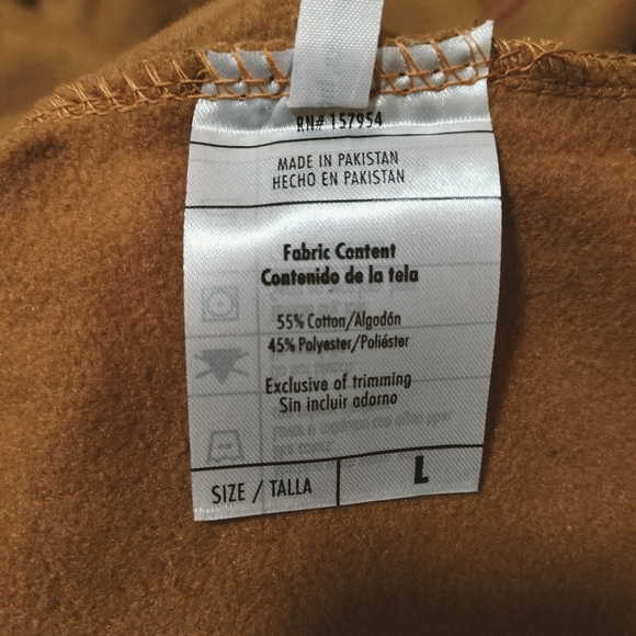 NEW Yellowstone Dutton Ranch Ballistic Duck Hoodie Sz L Kangaroo Pouch - Picture 8 of 9